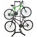 Raxgo Bike Storage Rack, 2 Bicycle Garage Stand, Freestanding, Adjustable Hooks Universal RGFSBR